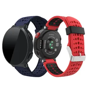 Renkli silikon saat kayışı bilezik için tornavida ile Garmin öncüsü 235/220/230/620/630/735XT aksesuarları saat kayışı