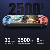 X12 PLUS Mini rétro 7.1 pouces écran HD Console de jeu portable jeux classiques intégrés portables PS1 pour lecteur vidéo GBA FC Wi-Fi