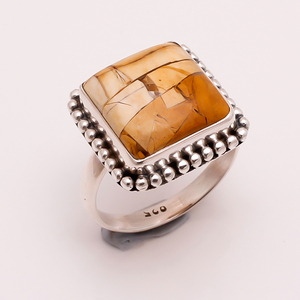 Anillos de plata fina con piedras preciosas de turquesa natural, joyería personalizada de Plata de Ley 925 al por mayor para ocasiones de boda - Product Image 5
