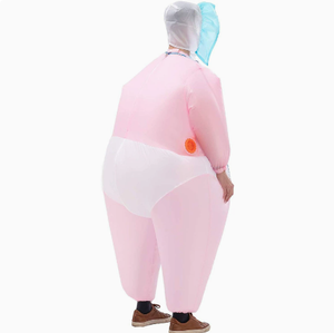 Costume gonflable amusant pour adulte de la marque BG, combinaison géante de bébé, tenue de cosplay hilarante pour Halloween, enterrement de vie de jeune fille, fête de genre - Product Image 1