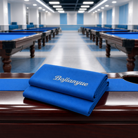 Kit de rechapage professionnel pour tapis de billard gris froid avec 6 bandes prédécoupées