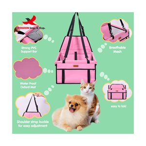 <b>Pet</b> Dog Car Seat <b>Carrier</b> Hammock Chair for Dogs Cushion Protector Folded Car Travel Bags Breathable Mat <b>Pet</b> Car Seat <b>Carrier</b> - Product Image 2