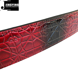 Jingying 2025 Custom Custom cinghie per <span class=keywords><strong>chitarra</strong></span> Rock all'ingrosso rosso nero colorato Spider lucenti spallacci per <span class=keywords><strong>chitarra</strong></span> - Product Image 4