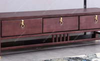 Canapé en tissu moderne de la série Guique, ensemble de meubles de salon avec armoire combinée en bois massif