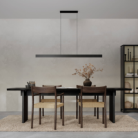 Lampe suspendue LED carrée ultra-mince moderne, linéaire, super fine, pour salle à manger, salle de réunion, chambre à coucher, 2914