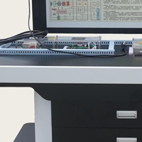 Banco de entrenamiento metálico con carga inteligente DC y sistema de configuración de fallas con pantalla táctil para equipos de entrenamiento escolar