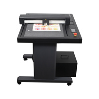 Cortadora de Cama Plana FC500VC, Cortadora de Etiquetas de Cama Plana Tamaño A3 A4, Máquina Plotter de Corte de Vinilo y Papel