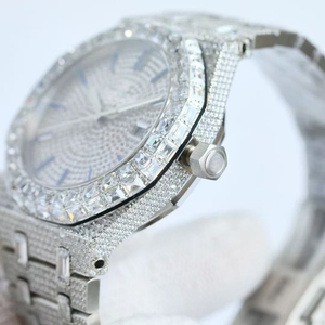Venta directa de fábrica de relojes elegantes y lujosos con diamantes incrustados, con movimiento mecánico de alta calidad y resistencia al agua. - Product Image 1