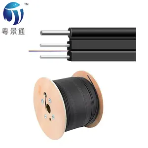 Ftth outdoor self-supporting 3 steel wire drop cable GJYXCH 1 /2 /4 core G657A1/G657A2/G652D with LSZH fiber optical cable