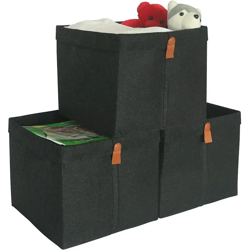 easy carry magazine household kitchen organizer storage box foldable baby shower gift easter decoration felt basket
