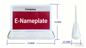 ज़ेक्फेलेक कस्टम 7.5 इंच डबल-पक्षीय ई-स्याही कागज स्क्रीन प्लास्टिक एक्रिलिक इलेक्ट्रॉनिक सम्मेलन बैठक नाम कार्ड नाम कार्ड नेमप्लेट - Product Image 2