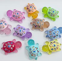 Nouveau design 3D tortue résine artisanat dessins animés résine époxy artisanat lueur dans l'obscurité bricolage résine accessoires