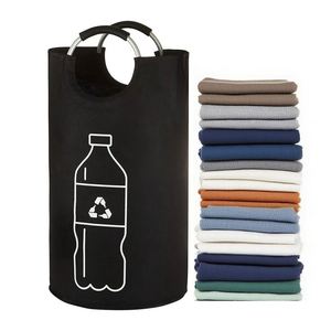 <b>Large</b> Capacity 82L Household Folding Laundry Hamper Dirty Clothes <b>Storage</b> <b>Basket</b> with Aluminum Handle <b>Storage</b> Barrel - Product Image 1