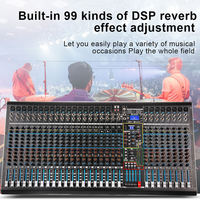Console Audio Numérique Professionnelle OEM DX32C, Interface Mixage Audio Numérique Intégrée avec 99 Types d'Effets Numériques, 32 Canaux