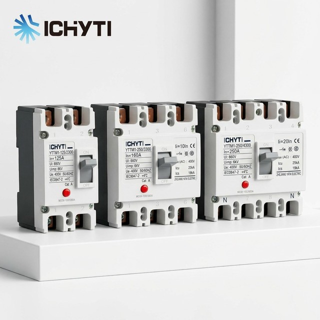 CHYT YTTMI Series 2P 3P 4P AC 400V 690V 63A~800A 25kA Triple Phase Transparent Switch Moulded Case Circuit Breaker MCCB