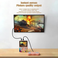 Konsol Game Retro P-G5 500 Game klasik, layar HD 3.0 inci, isi ulang 1020mAh, ringan & portabel, gaya Macaron lucu