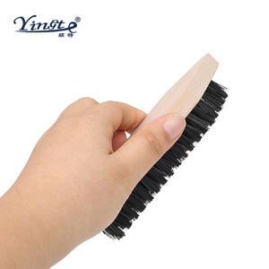 Yinste <b>Shoe</b> <b>Brush</b> Solid Wood Base Nylon Bristles Soft For Household Cleaning - Product Image 3