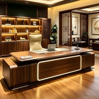 Meubles de bureau de direction Foshan, bureaux de luxe avec table de bureau design pour bureau de patron