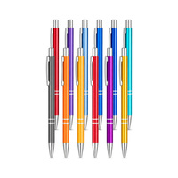 Stylo bille en métal aluminium 1,0 mm personnalisable avec logo, idéal pour les entreprises, les bureaux et la publicité (vente en gros)