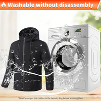 Veste chauffante d'hiver rechargeable avec LOGO personnalisé pour hommes Veste chauffante électrique d'extérieur Manteau pour hommes