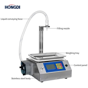 Small Fully Automatic High-Accuracy Wrapping & Liquid Filling Machine for Honey Edible Oil Diaphragm Pump <b>Plastic</b> Film Packaging - Product Image 3
