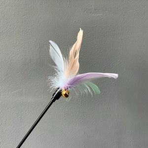 Горячая распродажа, Интерактивная наклейка с перьями, игрушка для кошек с колокольчиком, игрушка для движения домашних животных, Лидер продаж - Product Image 5