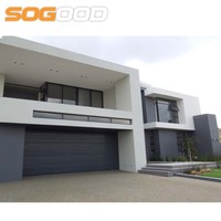 Porte de garage sectionnelle isolée de haute qualité, électrique, automatique, avec système de sécurité anti-pincement, personnalisée pour les villas résidentielles