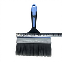 Pinceau plat breveté à fixation par filetage pour peinture, usage industriel et DIY, couleurs personnalisées, options multi-tailles, tête amovible, manche ergonomique