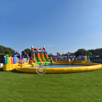 Toboganes de Agua Inflables Alibaba, Castillo Inflable con Tobogán de Agua, Tobogán de Agua Inflable para Alquilar