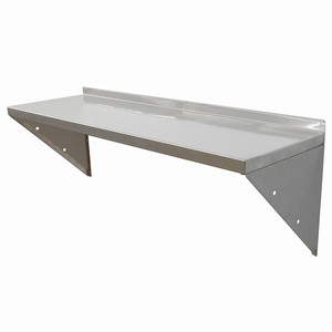 Étagère murale en acier inoxydable, robuste, pour <span class=keywords><strong>restaurant</strong></span>, bar, café et organisation de la cuisine à domicile, ensemble d'étagères de rangement murales et d'affichage - Product Image 3