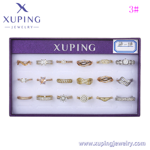 แหวน-128 Xupingjewelry กล่องแหวนโรเดียม14K สีโรสโกลด์,กล่องเก็บแหวนแฟชั่น18K หลากสี - Product Image 3