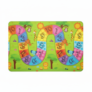 160x140x1 cm Tapis de jeu double face XPE pour bébé-Mousse non toxique imperméable et enroulable avec numéro coloré Route-pour la ville - Product Image 1