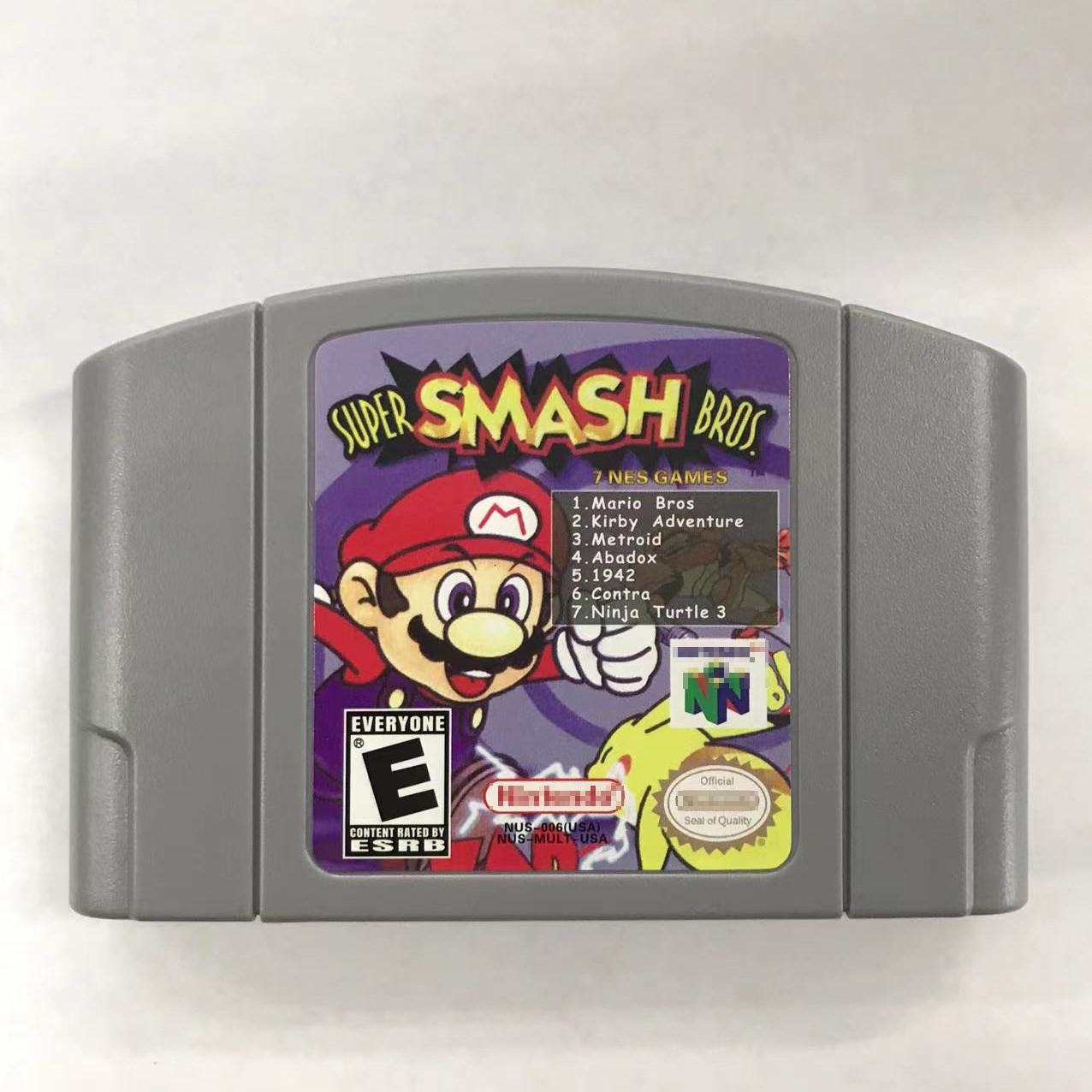 Super smash JEUX bros-7NES