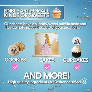 Hot Bán Thực Phẩm Chuyển Giấy Sô Cô La Chuyển Giấy Thực Phẩm Trang Trí Chuyển Giấy Tùy Chỉnh Hình Ảnh - Product Image 4