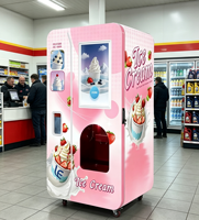 Distributeur automatique de crème glacée molle 2026 LE1010A, entièrement automatique, 24h/24, sans personnel, écran tactile, kiosque de vente de crème glacée en libre-service