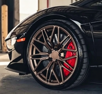 Velg Alloy Multi Spoke Tempa Khusus Perunggu 19 20 21 22 Inch PCD 5x100 5x108 5x112 5x114.3 5x120 Cocok untuk Euro JDM Sport Sedan Coupe