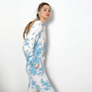 Soft Knit Light Weight French Terry Streetwear Sweatshirt Short Long Sleeves <b>Hoodie</b> <b>Tie</b> <b>Dye</b> Washed Spring - Product Image 4