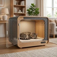 Cabine insonorisée de luxe pour animaux de compagnie, climatisée et à réduction de bruit