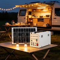 Alimentation d'urgence robuste SENMEI avec panneau solaire et lumières LED pour le camping et l'utilisation domestique en extérieur
