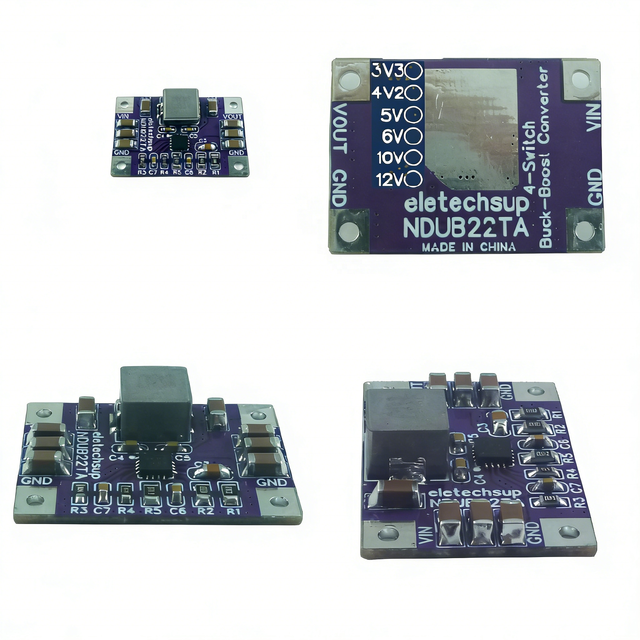 Max 3A Synchronous 4-Switch High Efficiency DC-DC Buck-Boost Converter Module 3-23V to 3.3V 4.2V 5V 6V 10V 12V Voltage Regulator