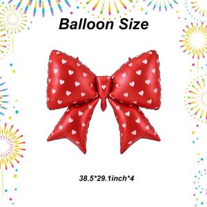 New Single Heart Large Bow Aluminum Film <b>Balloon</b> for Halloween Easter Birthday Parties-Creates Atmosphere for Photography - Product Image 5