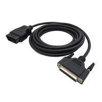 Connecteur de série D-sub à surmoulage 9 15 25 37 broches Db Femelle vers Mâle Câble