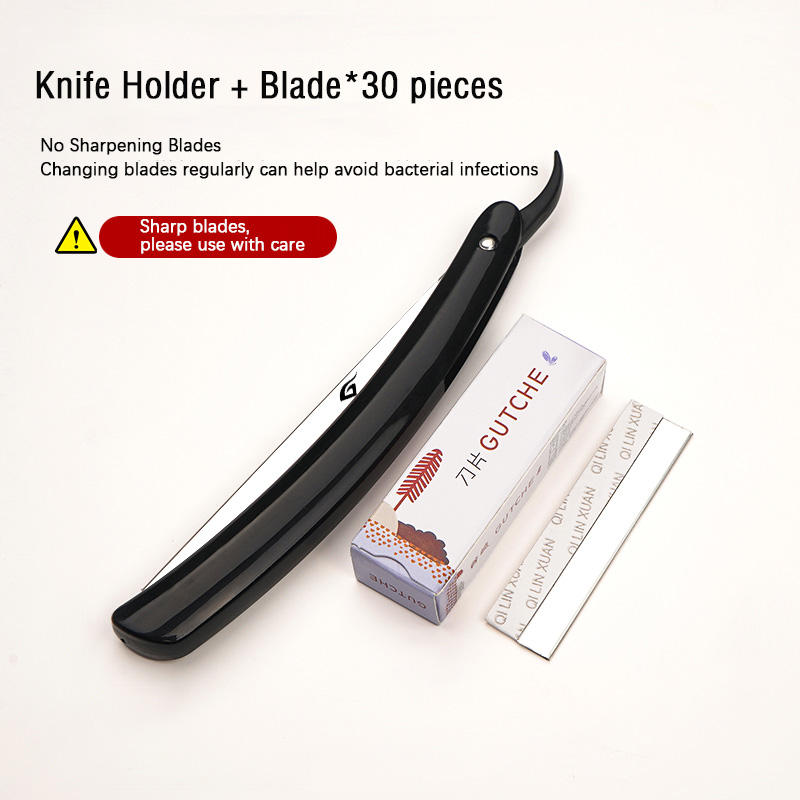 Noir K1 poignée épaisse Razor Holder + lames * 30