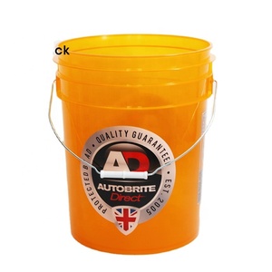 5 Gallon/ 20L plastic car wash bucket 20 liters with gamma seal lid and grid guard