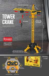 Jouets d'excavatrice télécommandés <span class=keywords><strong>2022</strong></span>, grue 2.4g, camion en alliage simulé, jouet radiocommandé, jouet de grue RC - Product Image 2