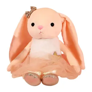 OEM Dance Little coniglietto di stoffa regalo per bambola di coniglio di festa per ragazza regalo di coniglio creativo bambola di peluche