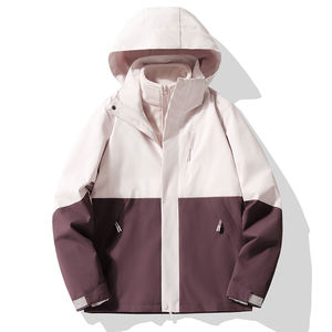 Chaqueta cortavientos de invierno para hombre, estilo inspirado en el aire libre, con capucha y cremallera, cálida, cortavientos, diseño sólido, talla grande, 2025 - Product Image 2