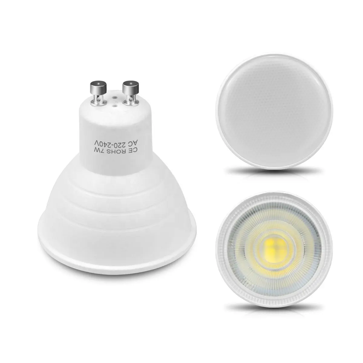 Fire Rated Downlight GU10 led Lamp 3000k 5*1w 5w 7*1w 7w 220V 110V Spot Light GU10 Bulb MR16 Spot Lights