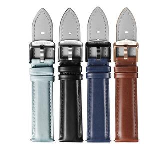 OEM Besseron BD005 50 pièces Bracelet de montre à dégagement rapide 18-20mm en cuir véritable respirant de luxe avec boucle ardillon et logo personnalisable - Product Image 4