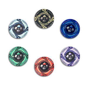 ชิปและถาดสำหรับเล่นเกม2025ดินเผาเคลือบ ABS โลโก้ออกแบบได้ตามต้องการ - Product Image 1